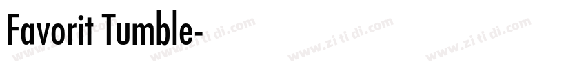Favorit Tumble字体转换